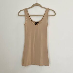Cynthia Rowley Long Nude Tank Top